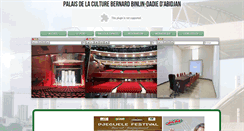 Desktop Screenshot of abidjan-palaisdelaculture.net